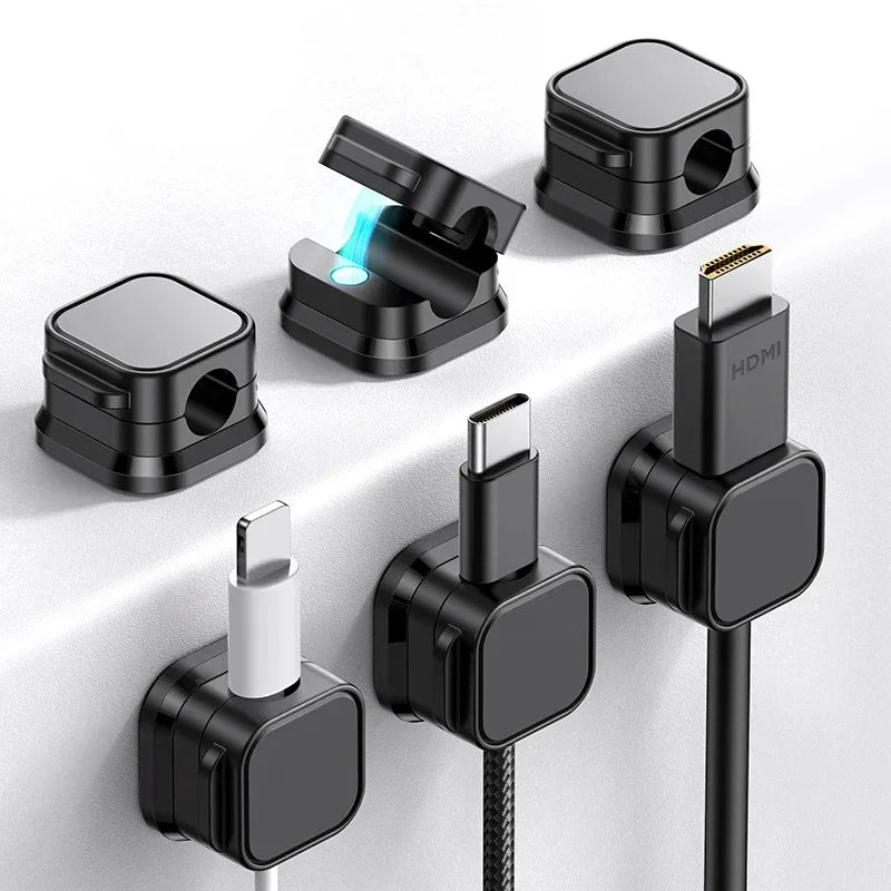 6Pcs/12Pcs Set Charging Cable Magnetic Cable Organizer