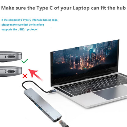 USB C HUB Multiport Adapter/ Docking Station - All Seasons Gifting
