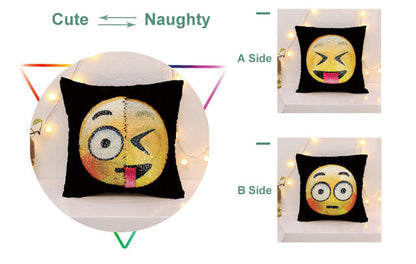 Face Changing Emoji Pillow